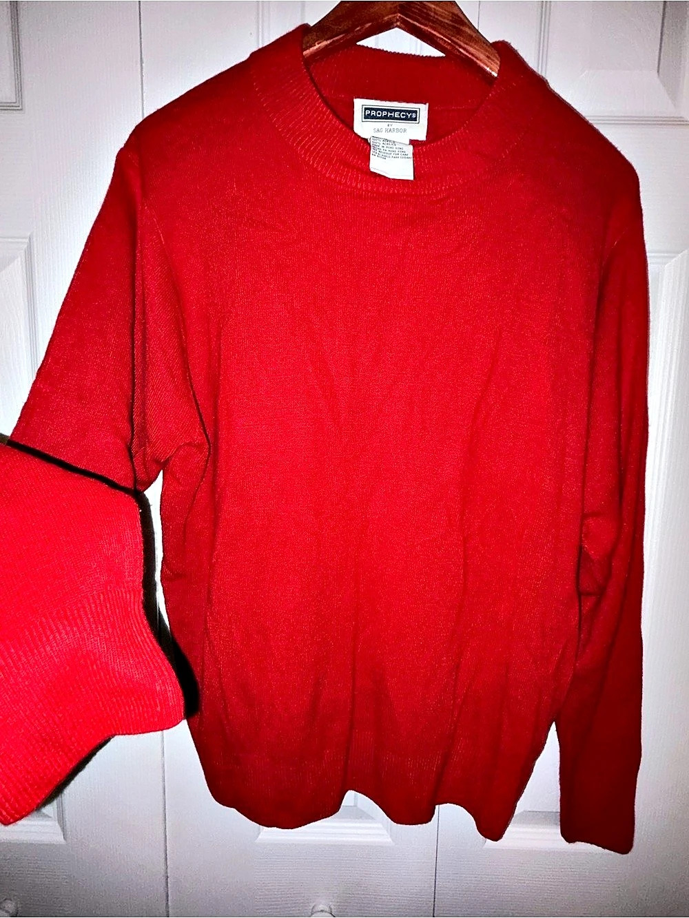 Vintage Prophecy by Sag Harbor Red Crewneck Sweater Large
